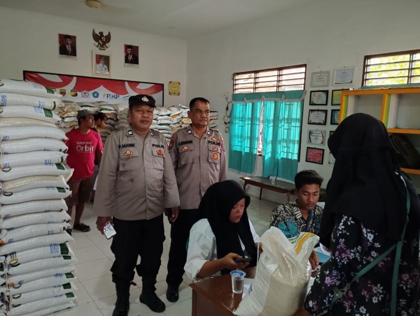 Polres Tanjungbalai Amankan Penyaluran Bantuan Pangan Cadangan Beras