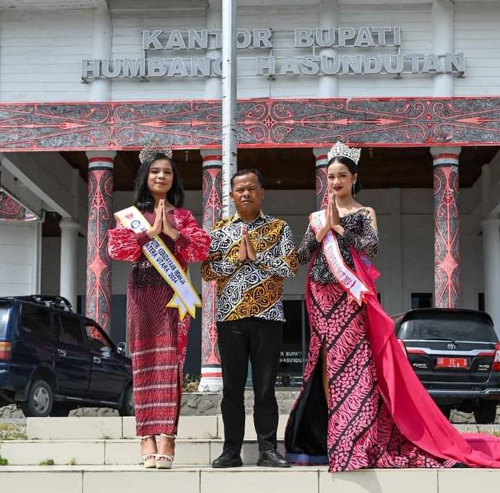 Finalis Miss Remaja Cilik Audiensi ke Bupati Humbahas