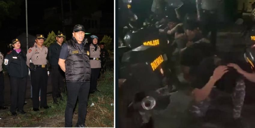 Kapolres Pematangsiantar Pimpin Patroli Subuh, 9 Pemuda Diamankan