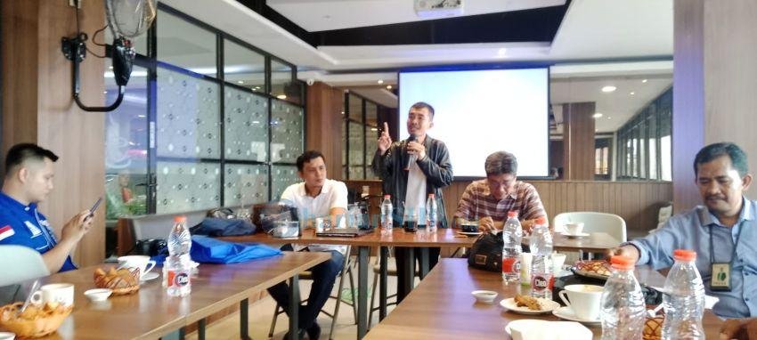 Balon Walikota Gunungsitoli Yusman Dawolo Temu Ramah dengan Wartawan