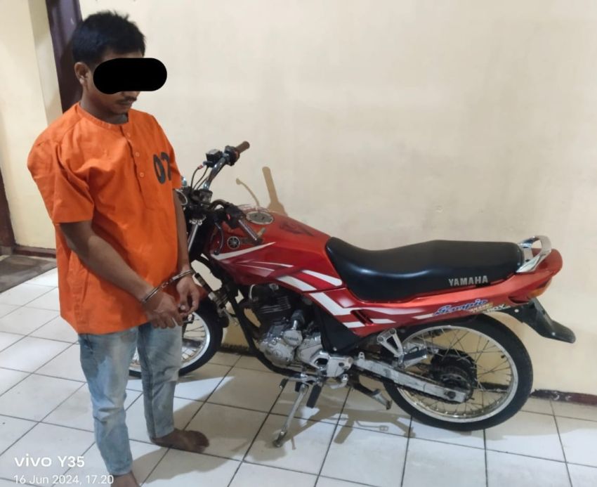 Dalam Tempo 3 Jam, Polsek Telukmengkudu Bekuk Pelaku Curanmor