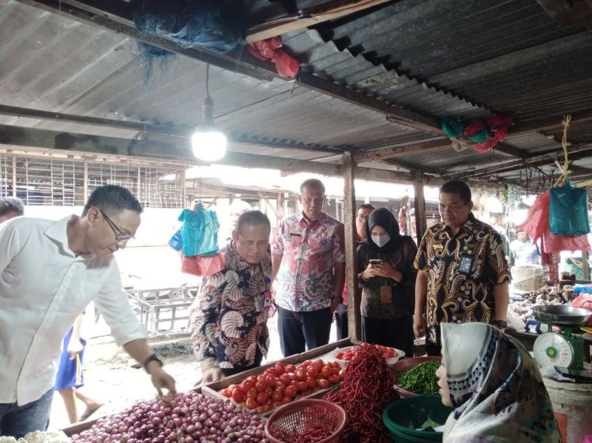TPID Sumut Sidak Pasar Palapa Pulo Brayan, Harga Terpantau Stabil