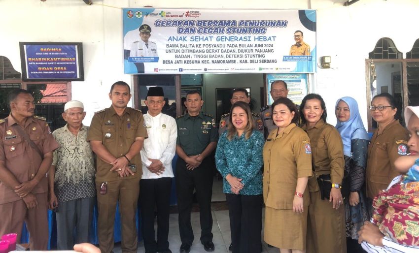 Kecamatan Namorambe Laksanakan Intervensi Penurunan Stunting di Balai Desa Jatikesuma