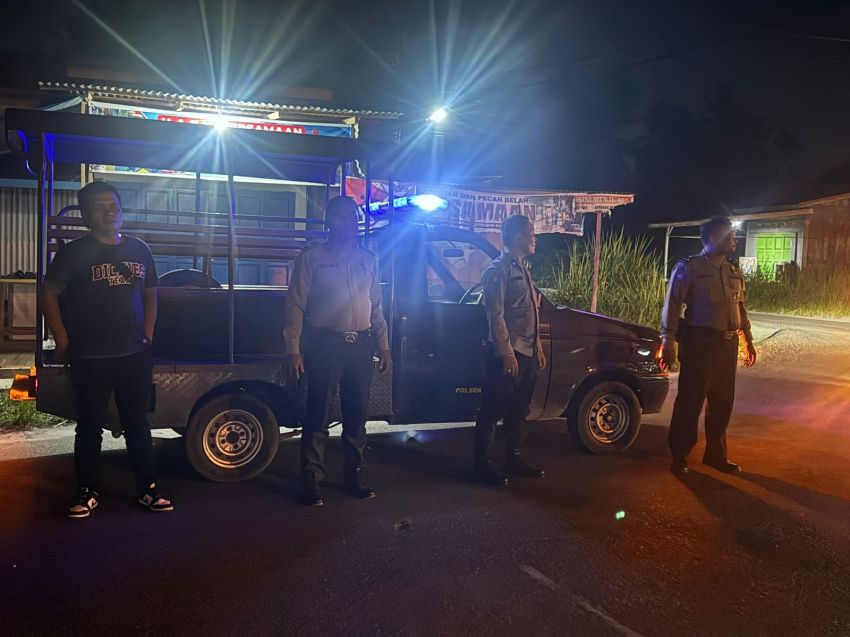 Beri Rasa Aman Malam Hari, Polsek Teluk Nibung Tanjungbalai Sisir Daerah Rawan
