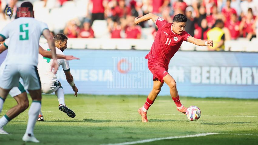 2 Penalti dan 1 Kartu Merah, Indonesia Ditaklukkan Irak Dua Gol Tanpa Balas