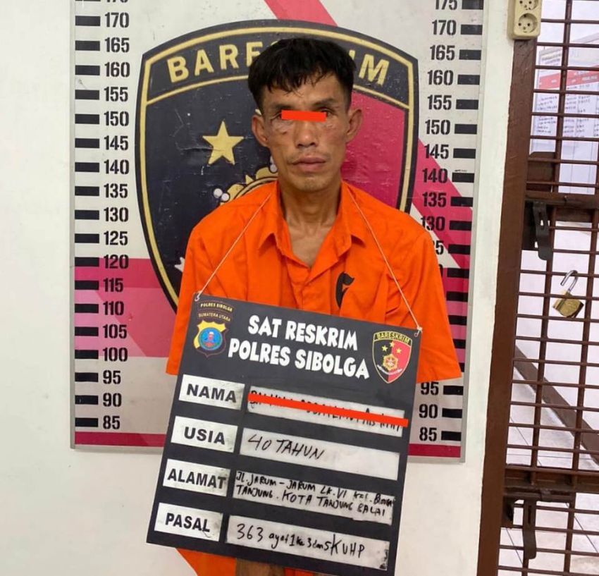 Pencuri Kotak Infak Masjid di Sibolga Ternyata Warga Tanjung Balai