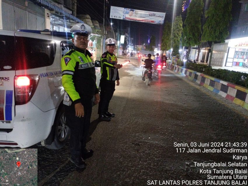 Razia Malam, Polres Tanjungbalai Amankan 15 Sepeda Motor