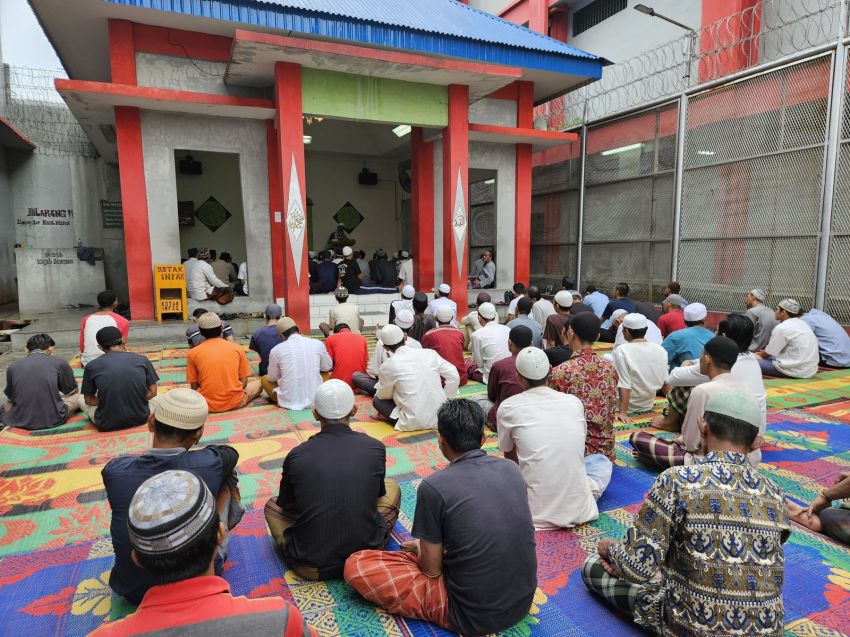 Idul Adha, Pegawai dan WBP Lapas Pancurbatu Laksanakan Salat Ied 1445 H