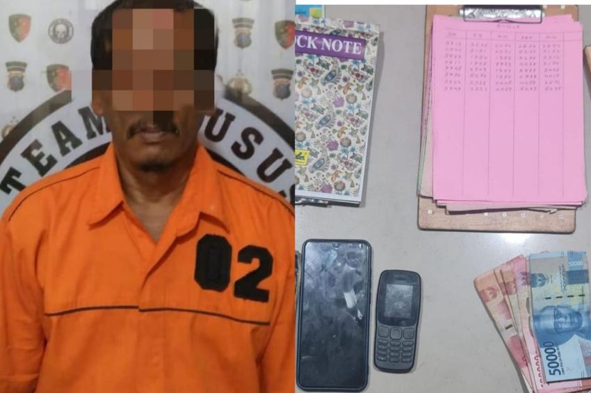Polres Belawan Ringkus Penulis Judi Togel di Desa Manunggal