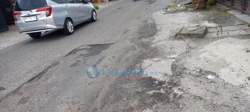 Baru Diperbaiki Badan Jalan Luku I Medan Sudah Rusak Lagi
