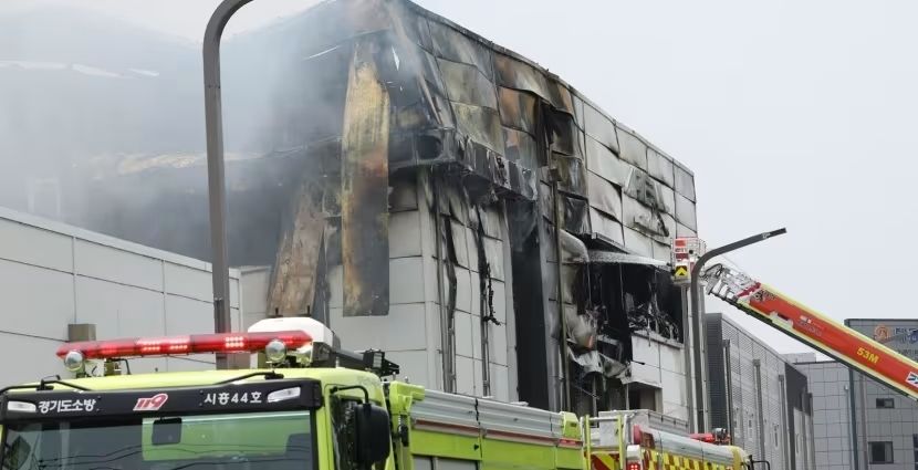Pabrik Baterai Lithium di Korsel Terbakar, 1 Orang Tewas