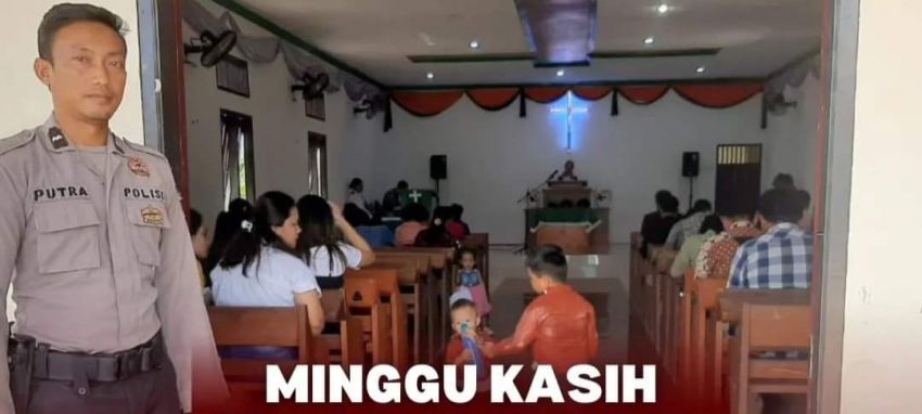 Polsek Barumun Tengah Laksanakan Minggu Kasih dan Patroli di Gereja HKBP Siboris Dolok