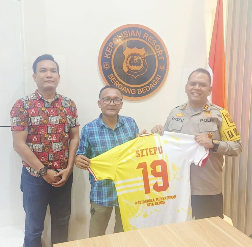 AKBP Jhon Hery Rakutta Sitepu Komit Dukung Perkembangan Sepakbola di Sergai