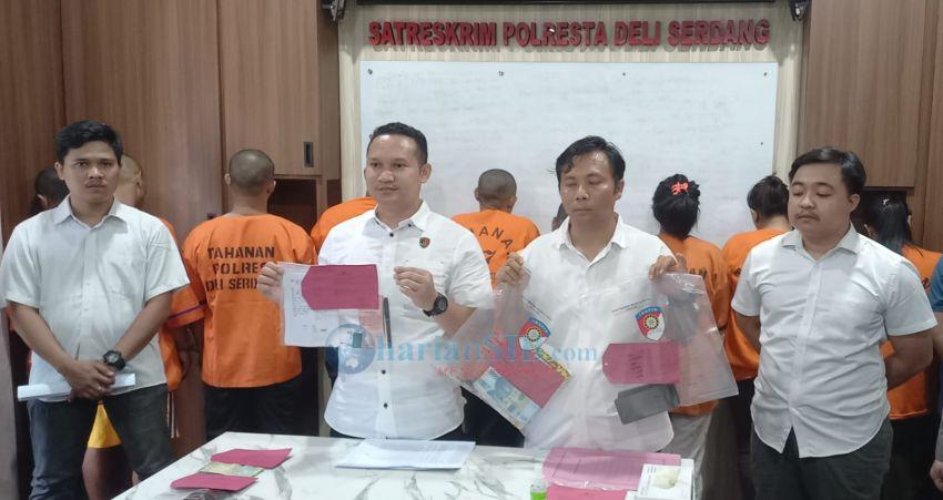 Sebulan Polresta Deliserdang Ringkus 11 Tersangka Kasus Judi