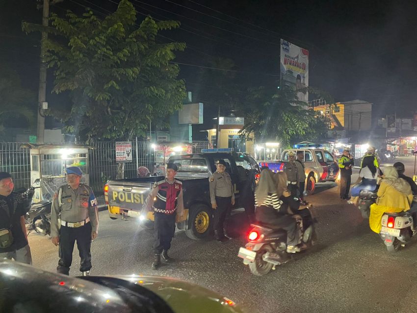 AKP Sutarjo BI Manullang Pimpin Patroli Malam Minggu di Tanjungbalai
