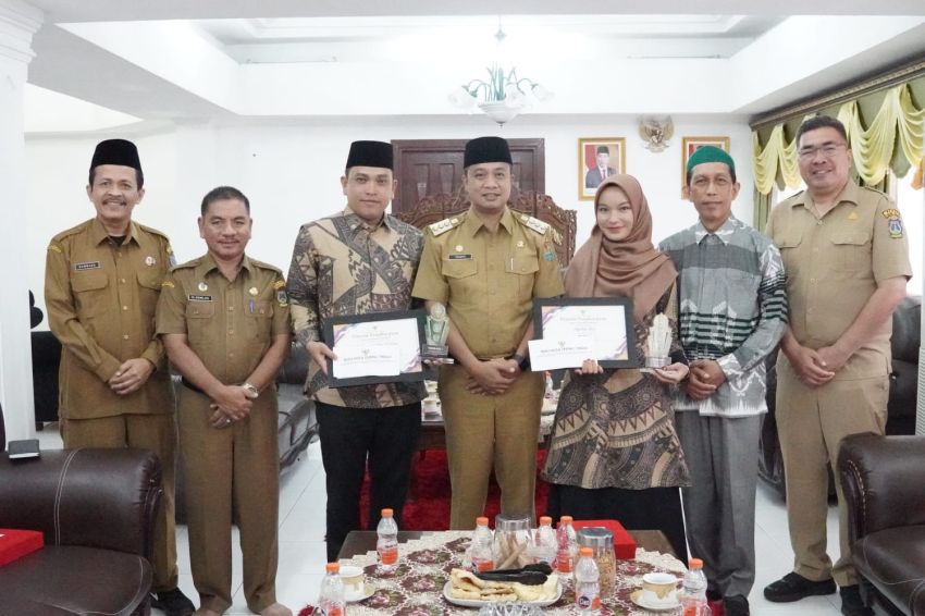 Juara I MTQ Sumut, Kafilah Asal Tebingtinggi Disambut Pj Wali Kota