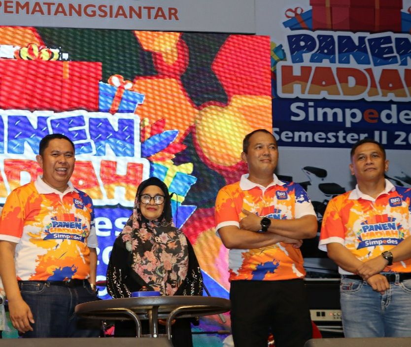 Kapolres Bersama Wali Kota Hadiri Acara Panen Hadiah Simpedes BRI di Pematangsiantar