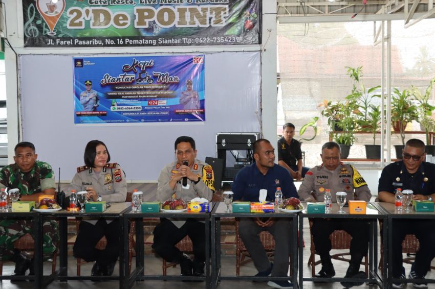 Curhat Kamtibmas, Kapolres Pematangsiantar Imbau Masyarakat Abaikan Telepon Gelap Pinjol