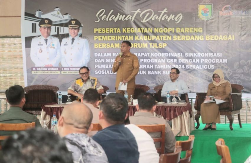 Bupati Ngopi Bareng bersama Forum TJSLP Sergai Bahas Program CSR