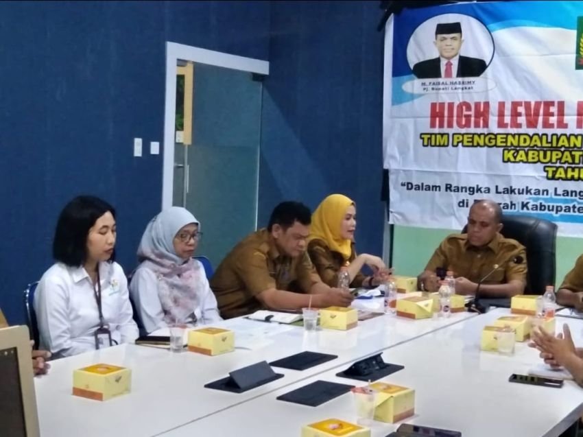 TPID Langkat Ikuti Rakor Pengendalian Inflasi Daerah Secara Virtual