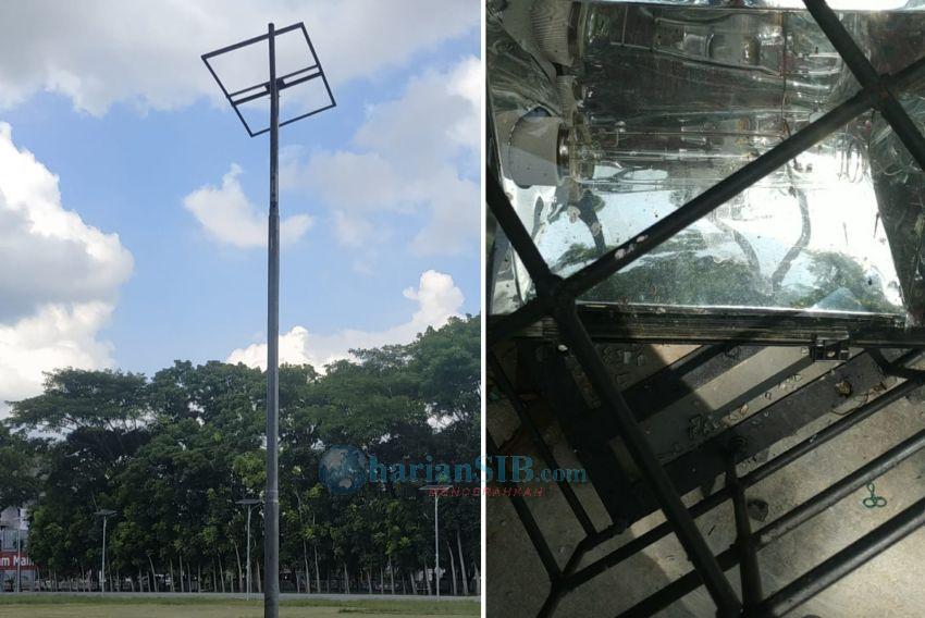 Habiskan Anggaran Rp4 Miliar Lebih, Sejumlah Fasilitas Alun-alun Lapangan Adam Malik Pematangsiantar Rusak