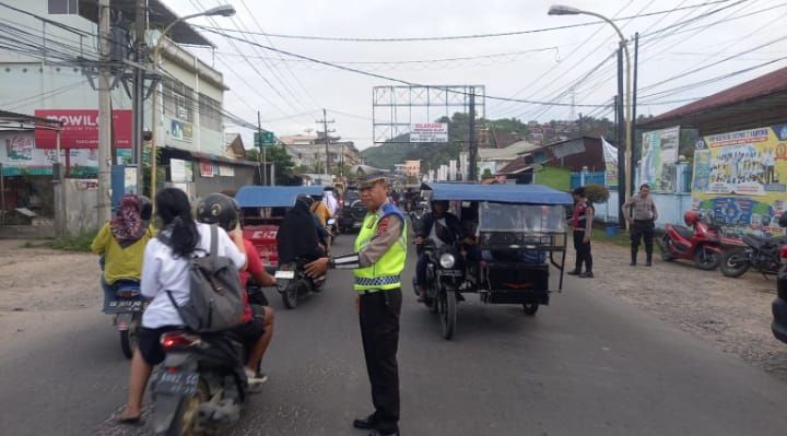 Polres Tapteng Laksanakan Pos Padat Pagi