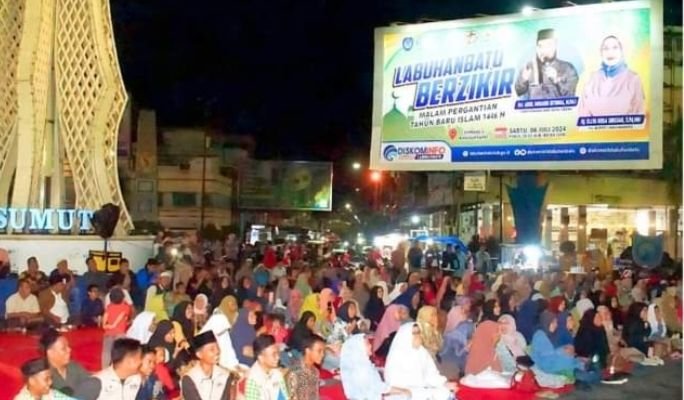 Sambut Tahun Baru Islam 1446 H, Plt Bupati Ajak Masyarakat Labuhanbatu Berdzikir