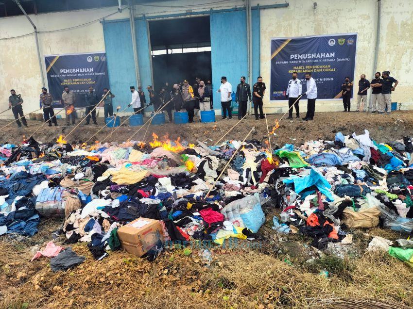 BC Teluk Nibung Musnahkan Barang Hasil Penindakan Senilai Rp 2,1 M