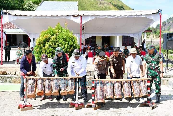 Bupati Samosir Resmi Buka Program TMMD ke-121 di Desa Hasinggaan