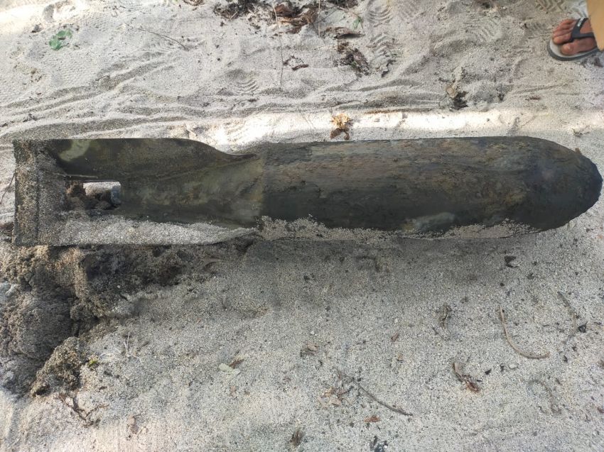 Pemulung Temukan Benda Mirip Mortir di Sungai Indrapura