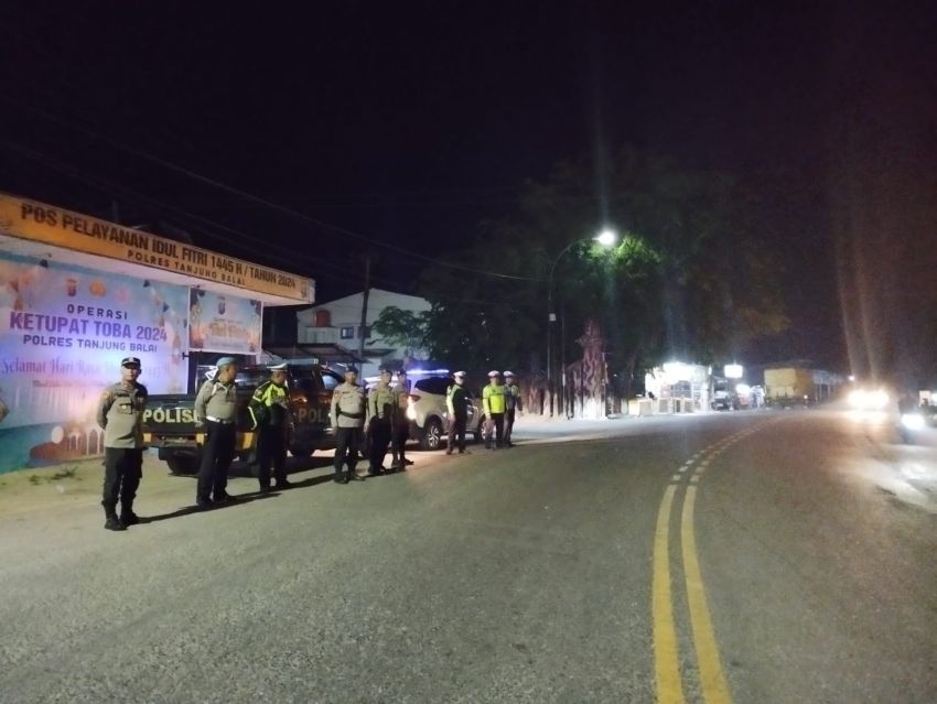 Iptu Rinaldi Pimpin Patroli dan Monitoring di Perbatasan Tanjungbalai-Asahan