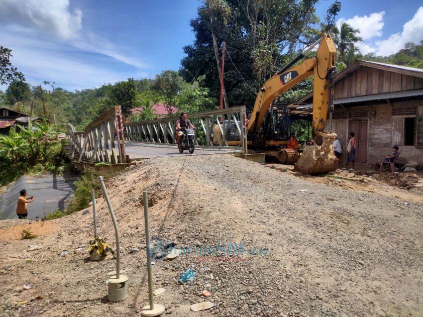 Jembatan Bailey Dibongkar, Mulai Hari Ini Jalan Sibolga-Tarutung Dialihkan ke Rampa-Poriaha
