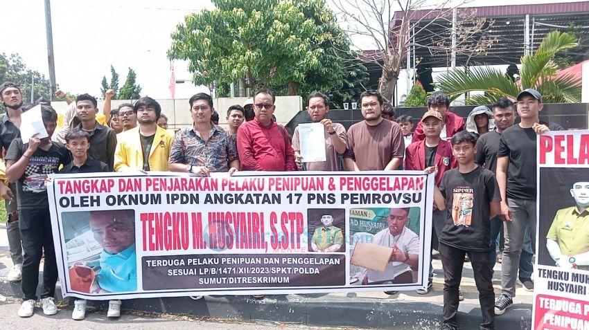 Mahasiswa Desak Polda Sumut Tangkap Oknum ASN Dinas Pendapatan Provsu