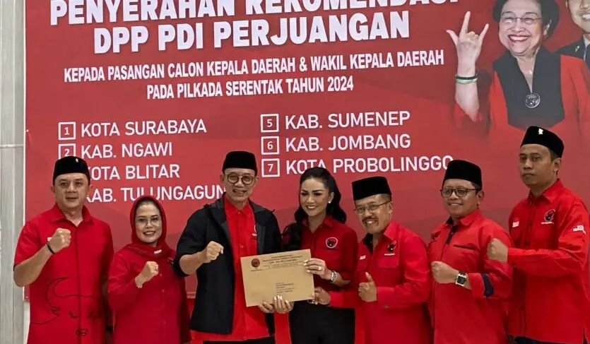 PDIP Beri Surat Tugas Kris Dayanti Maju Calon Wali Kota Batu