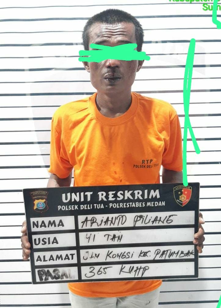 Polsek Delitua Tangkap Pencuri Nyaru Penjual Madu