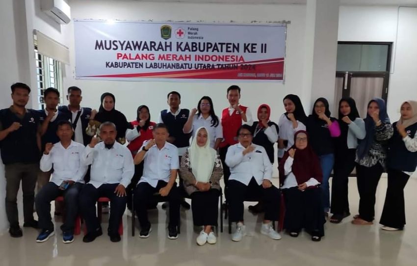 Kepala BPKAD Terpilih Lagi Jadi Ketua PMI Labura 2024-2029