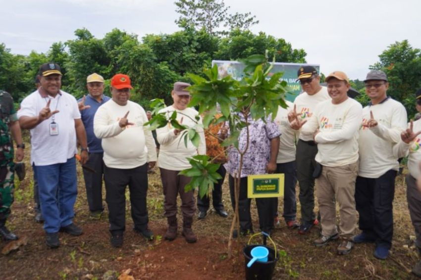 Kejati Papua Barat Bersama Rimbawan dan Mahasiswa Tanam 200 Pohon