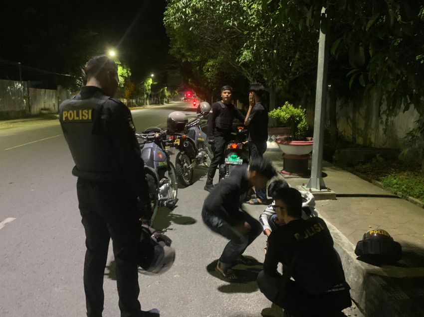 Patroli KRYD Hingga Subuh Hari, 12 Sepeda Motor Ditindak Polres Pematangsiantar
