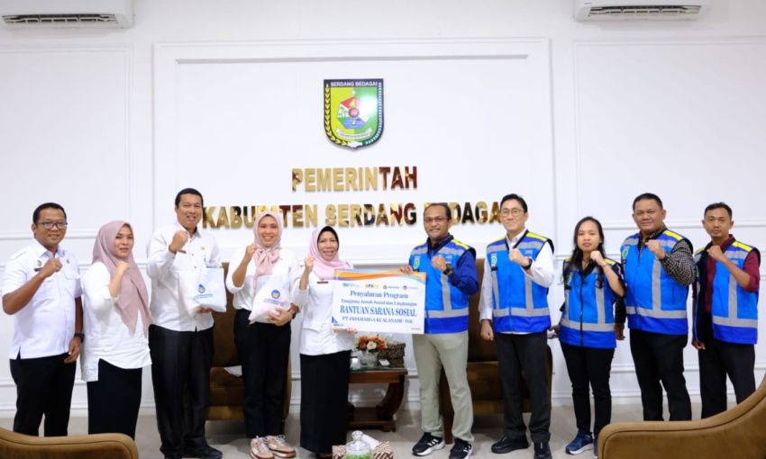 Terima Bantuan TJSLP, Pemkab Sergai Apresiasi PT JMKT