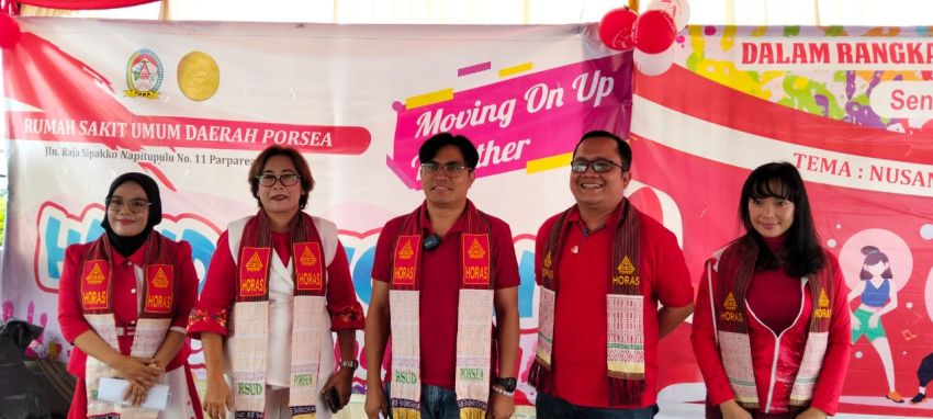 Jelang HUT ke-79 Kemerdekaan RI, RSUD Porsea Gelar Lomba dan Bagi Bingkisan