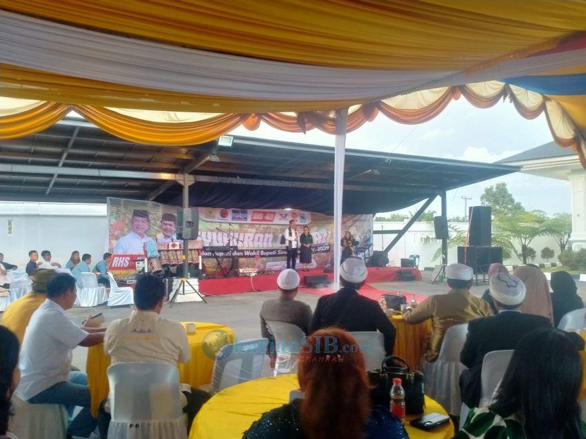 Usai Daftar ke KPU Simalungun, RHS Gelar Syukuran di Tigarunggu