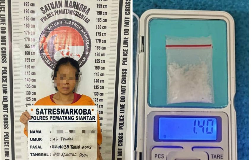 Miliki Sabu, Seorang Wanita Ditangkap Polisi di Pematangsiantar