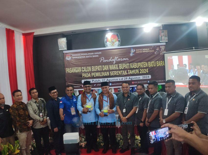 Mendaftar ke KPU, Darwis-Oky Ingin Mewujudkan Batubara Sejahtera Amanah