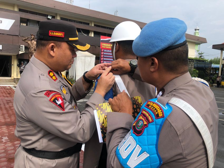 Wakapolrestabes Medan Pimpin Apel Gelar Pasukan Ops Mantap Praja Toba 2024