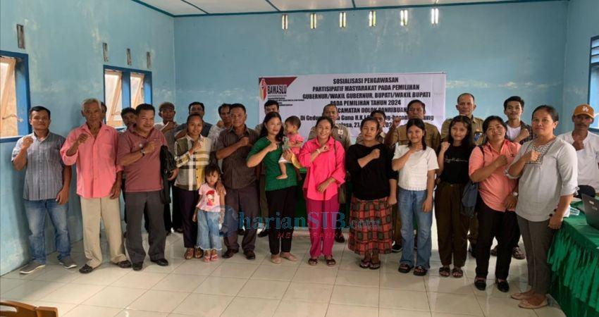 Panwascam Gelar Sosialisasi Pengawasan Partisipatif Masyarakat Pada Pilkada 2024 di Dolokpanribuan