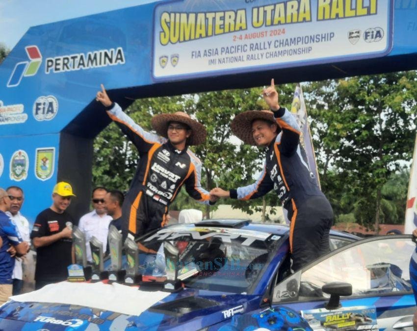 Rihans Variza /M Fahrezi Juara APRC dan Kejurnas Rally Putaran 2 Sumatera Utara Rally