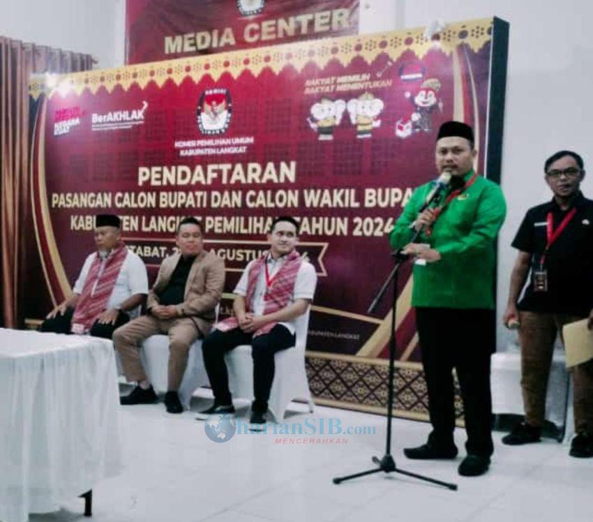 PPP dan PKB Daftarkan Iskandar Sugito dan Adli Tama Sembiring ke KPU Langkat