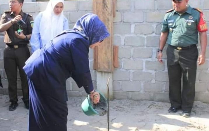 Plt Bupati dan Dandim 0209/LB Letakkan Batu Pertama Pos Koramil di Pangkatan