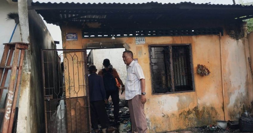 Rumah Warga Terbakar di Tanjungmorawa