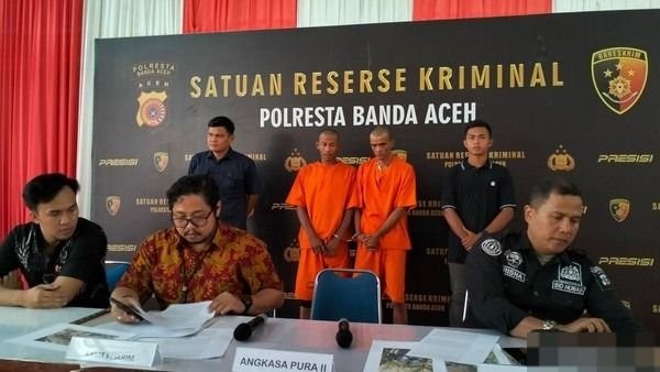 Polresta Banda Aceh Tangkap Pencuri Kabel Lampu Landasan Pacu Bandara SIM Aceh Besar